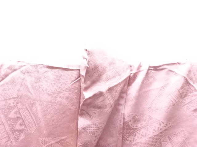  大正ロマン　花模様織り出し漆着物